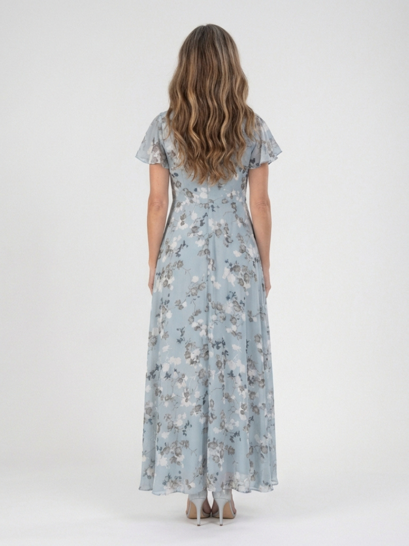 Ismeria | Květinové maxi šaty z chiffon