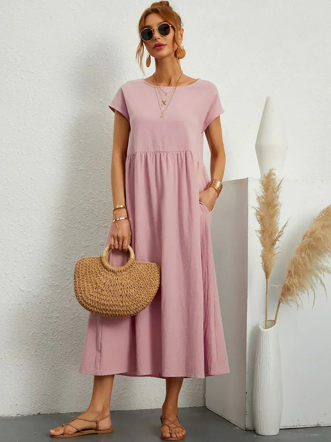 Gabrielle™ | Splývavé midi šaty s nadčasovou elegancí