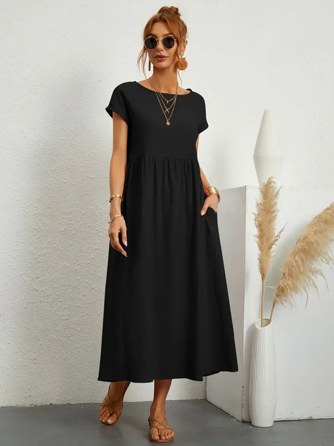 Gabrielle™ | Splývavé midi šaty s nadčasovou elegancí