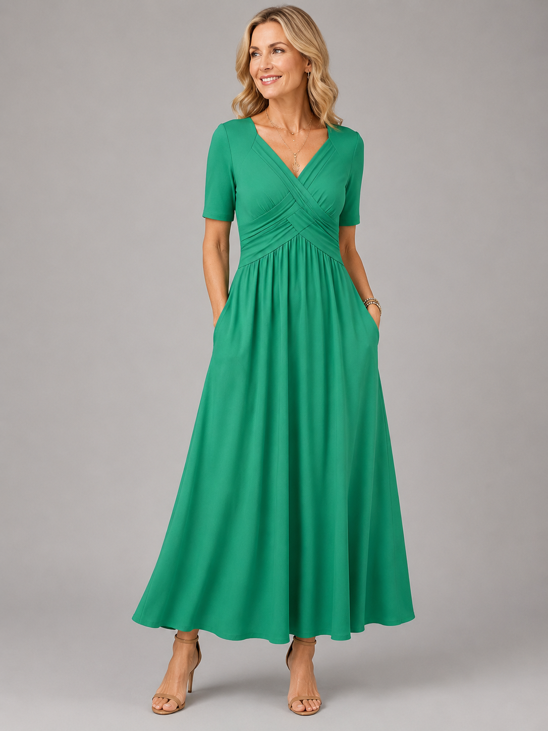 Angeli™ | Elegantní Midi Šaty