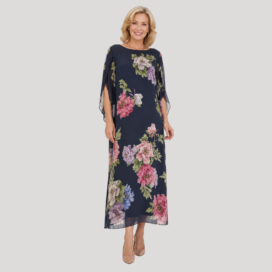 Elowen™ | Maxi šaty Midnight Bloom