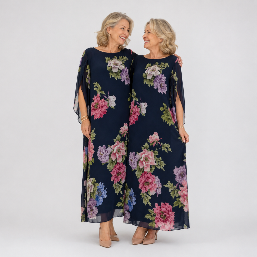 Elowen™ | Maxi šaty Midnight Bloom
