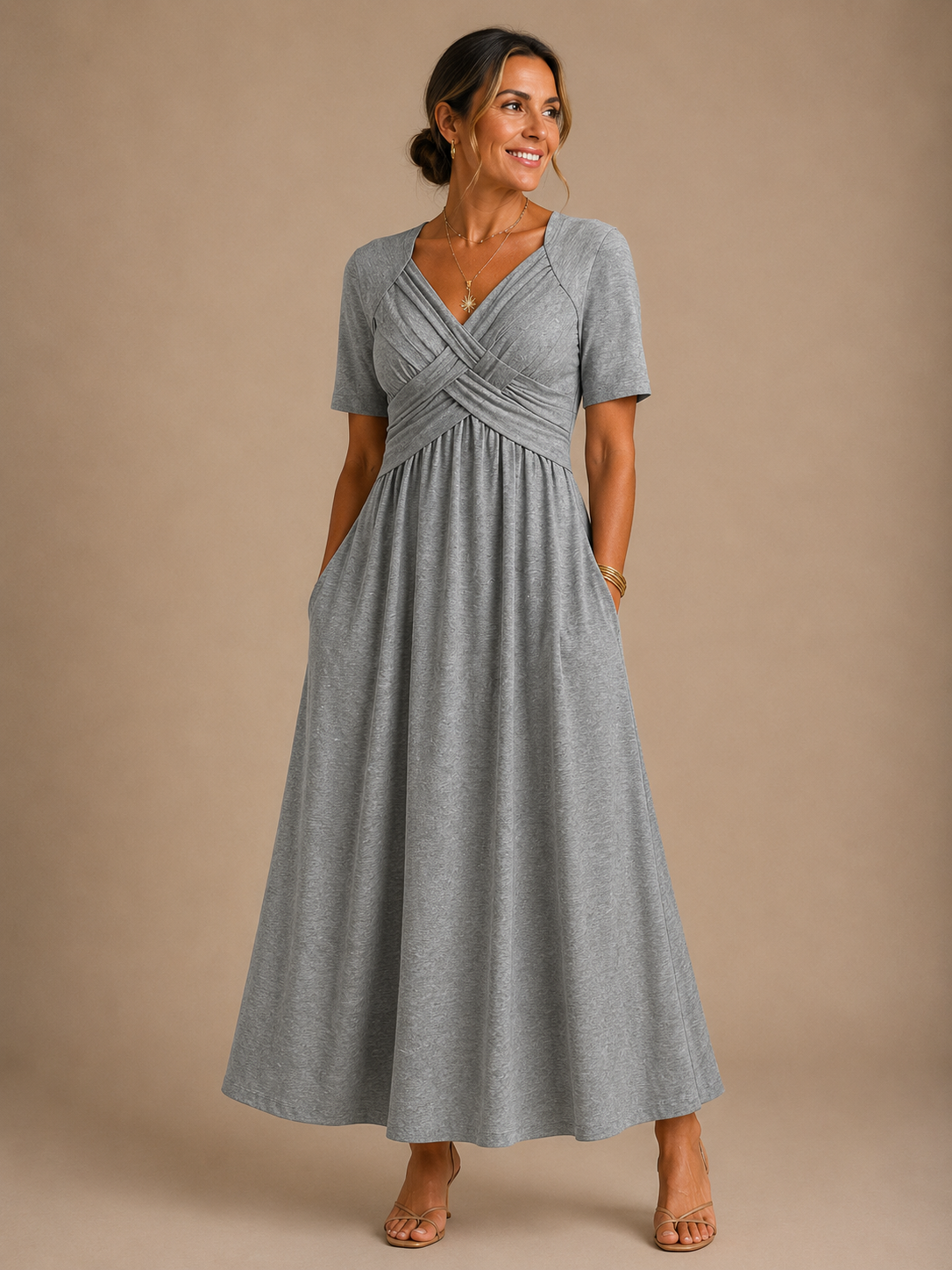 Angeli™ | Elegantní Midi Šaty