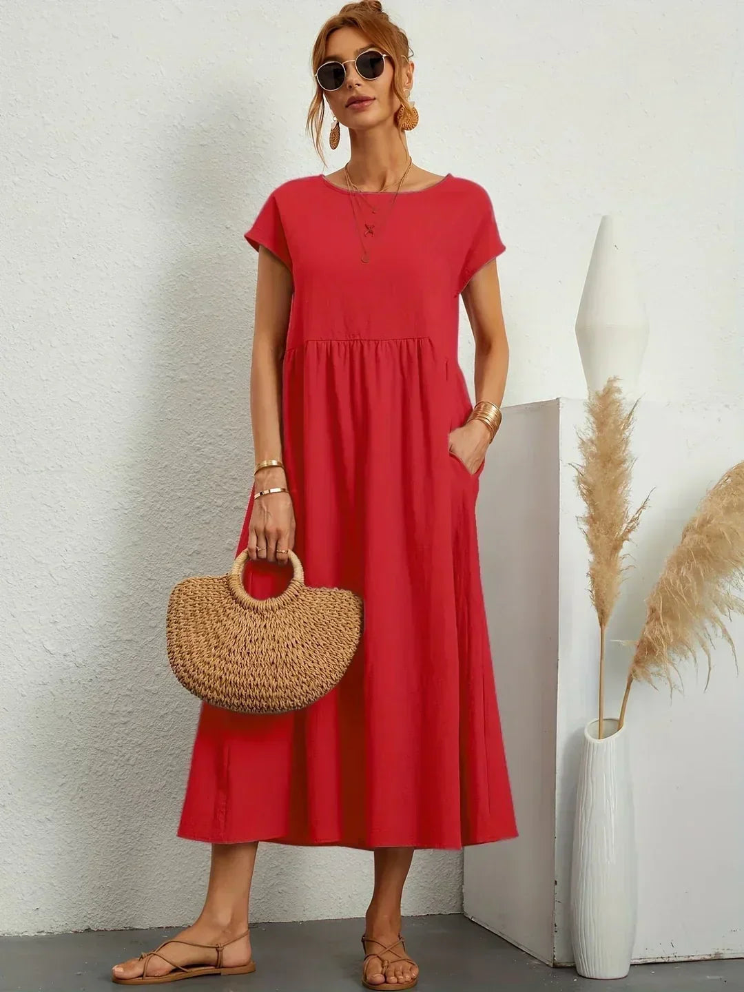 Gabrielle™ | Splývavé midi šaty s nadčasovou elegancí