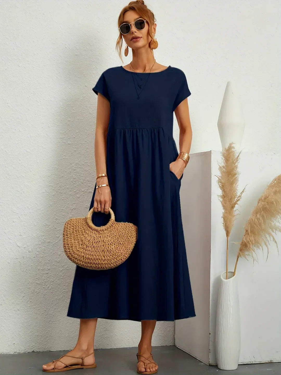 Gabrielle™ | Splývavé midi šaty s nadčasovou elegancí