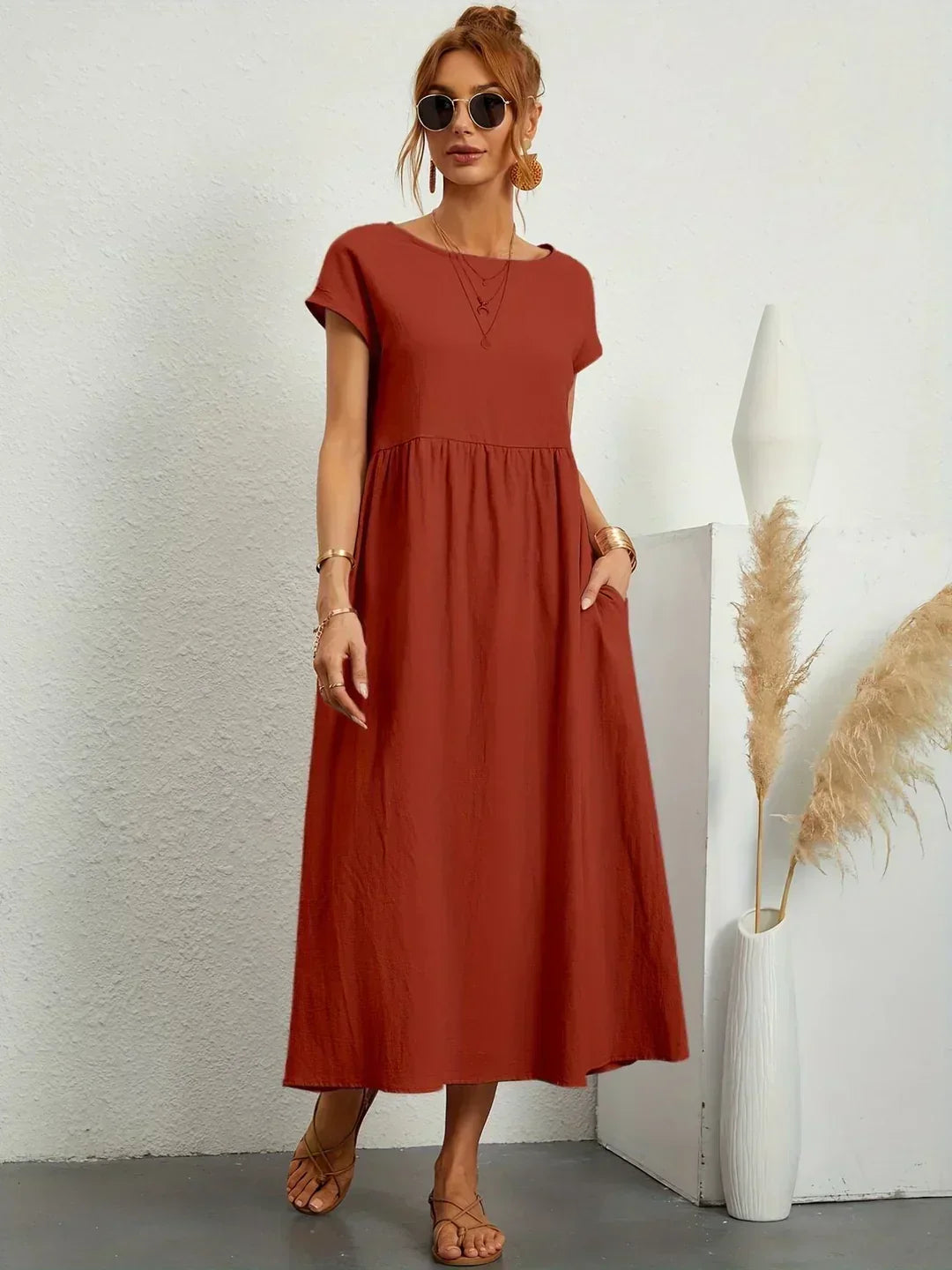 Gabrielle™ | Splývavé midi šaty s nadčasovou elegancí