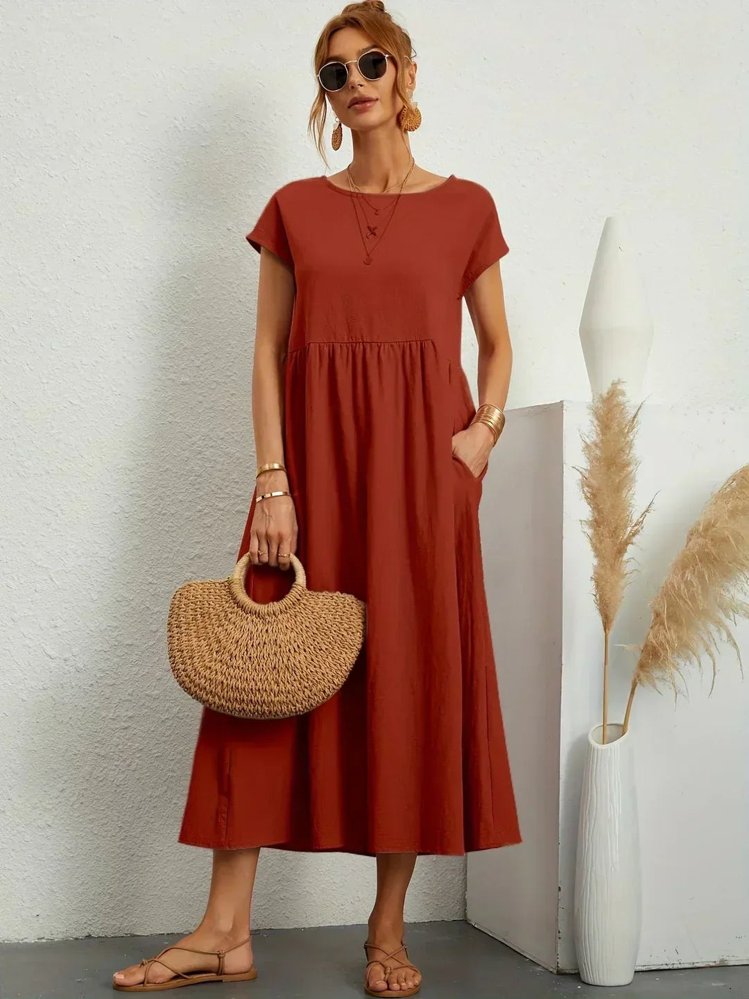 Gabrielle™ | Splývavé midi šaty s nadčasovou elegancí