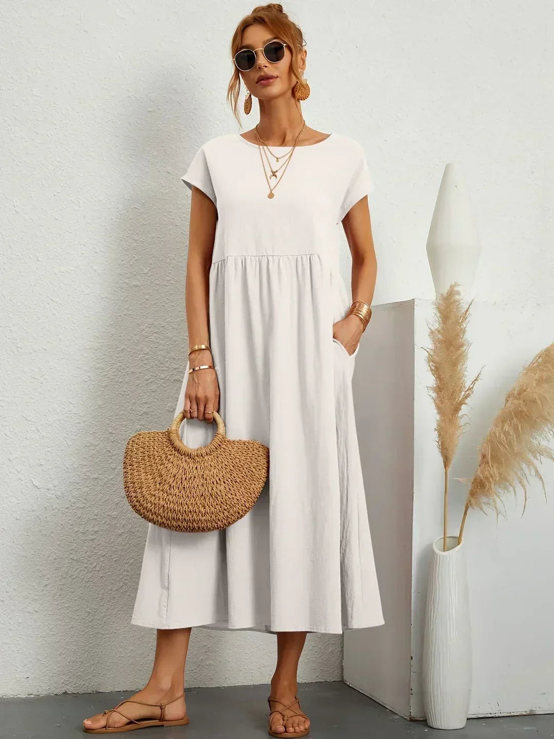 Gabrielle™ | Splývavé midi šaty s nadčasovou elegancí
